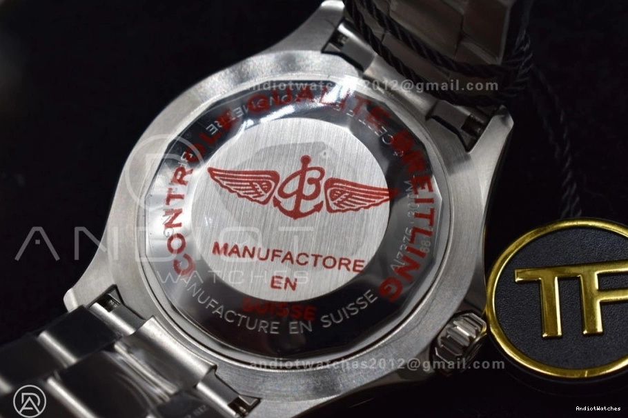 Dial on Automatic Best 1:1 Bracelet 475 SS A Edition TF Black White SuperOcean 44 Chic 1231